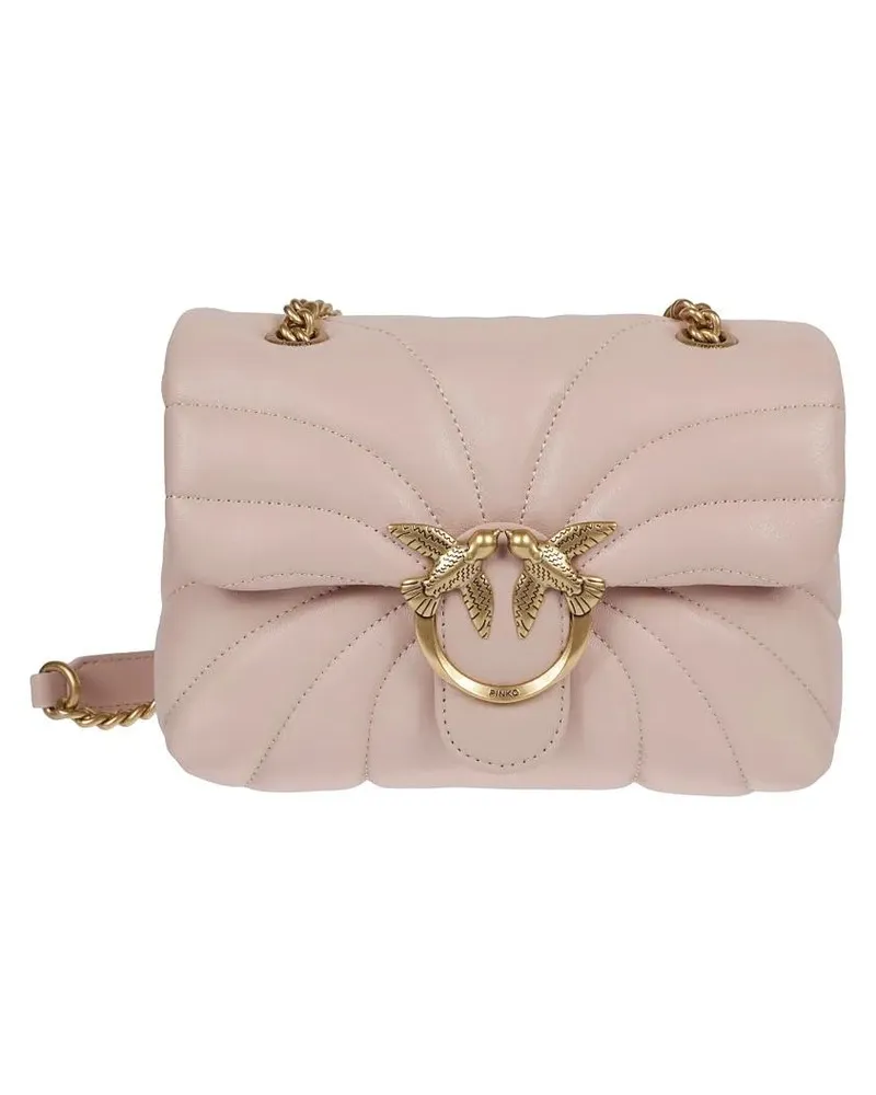 Pinko Hobo Bags Crossbody Bag With Metal Logo pink Rosa