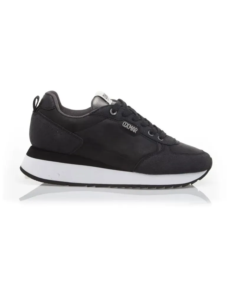 Colmar Low-Top Sneaker Sporty Black Sneakers With Raised Sole schwarz Schwarz