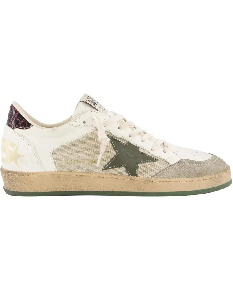 Golden Goose Low-Top Sneaker Ballstar Net And Leather Sneaker beige Beige