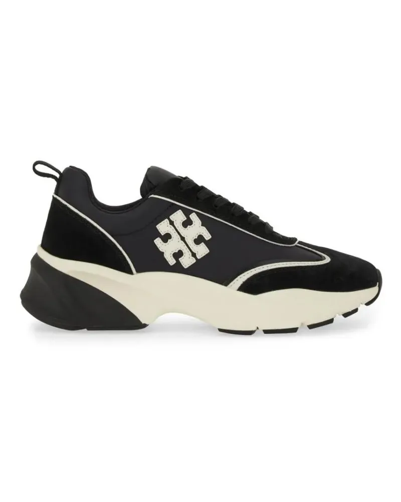 Tory Burch Low-Top Sneaker "Good Luck" Trainer schwarz Schwarz