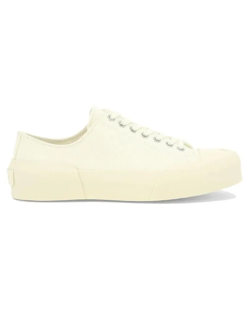 Jil Sander Low-Top Sneaker White Sneakers With Breathable Cotton Upper beige Beige