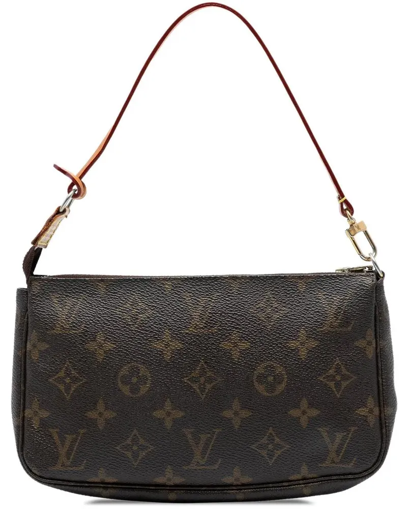 Louis Vuitton Hobo Bags Monogram Pochette Accessoires braun Braun