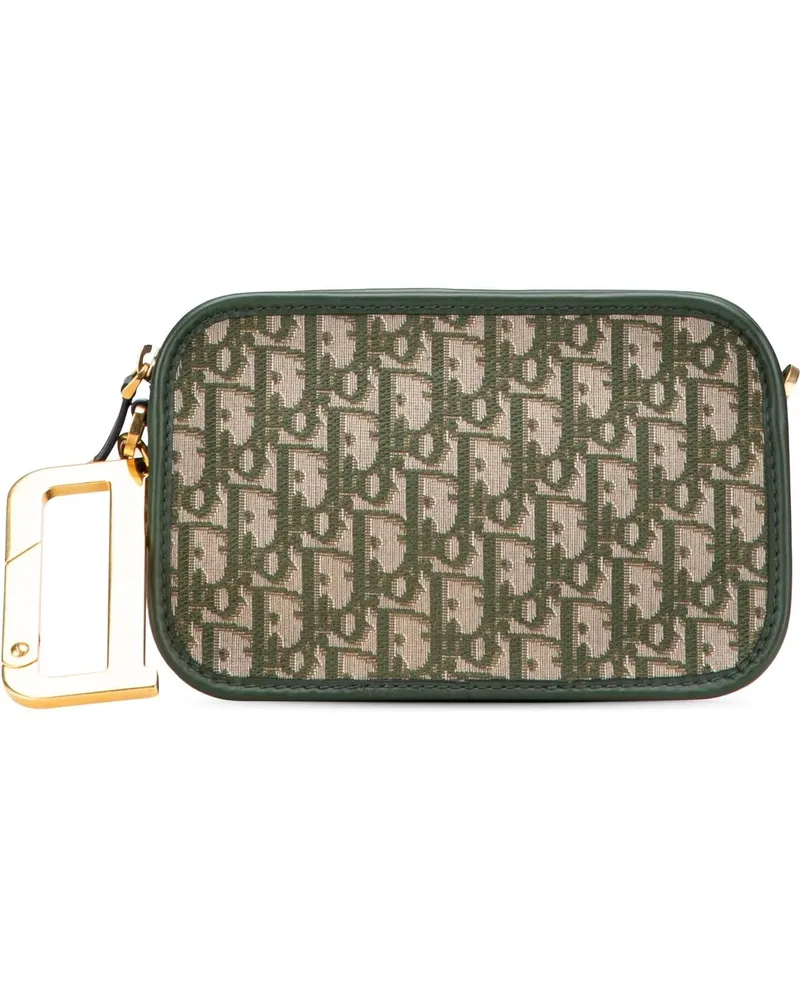 Dior Clutches Oblique Canvas Diorquake Clutch grün Grün