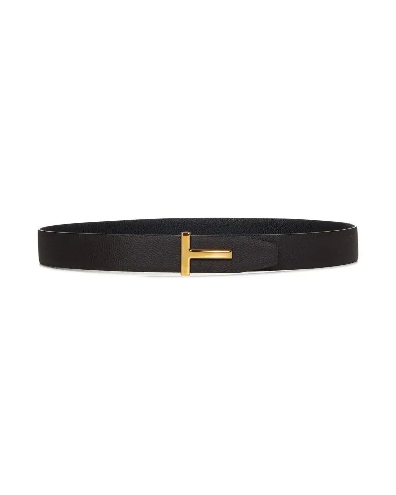 Tom Ford Gürtel Brown Leather Belt braun Braun