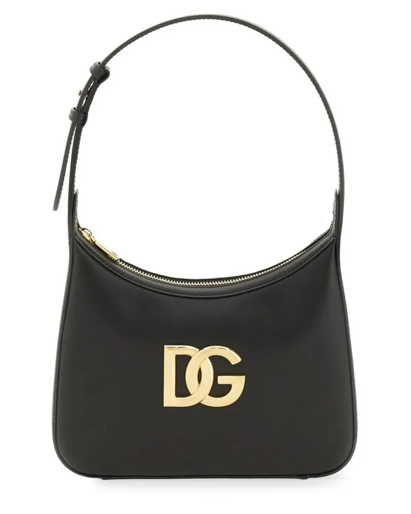Dolce & Gabbana Hobo Bags A Spalla "3.5" Bag schwarz Schwarz
