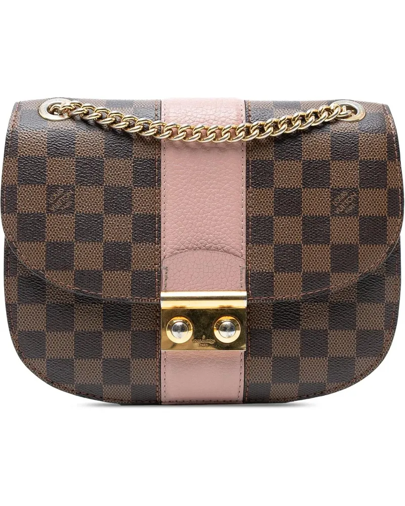 Louis Vuitton Hobo Bags Damier Ebene Cuir Taurillon Wight braun Braun