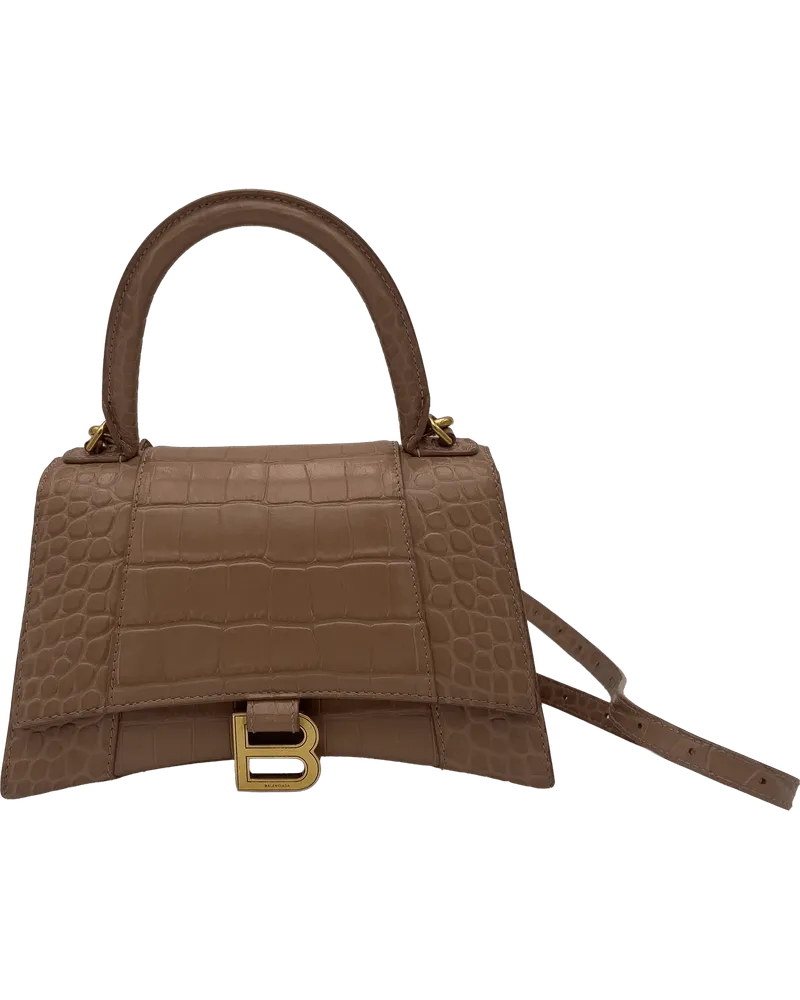 Balenciaga Crossbody Bags  Hourglass - Nude Croc beige Beige