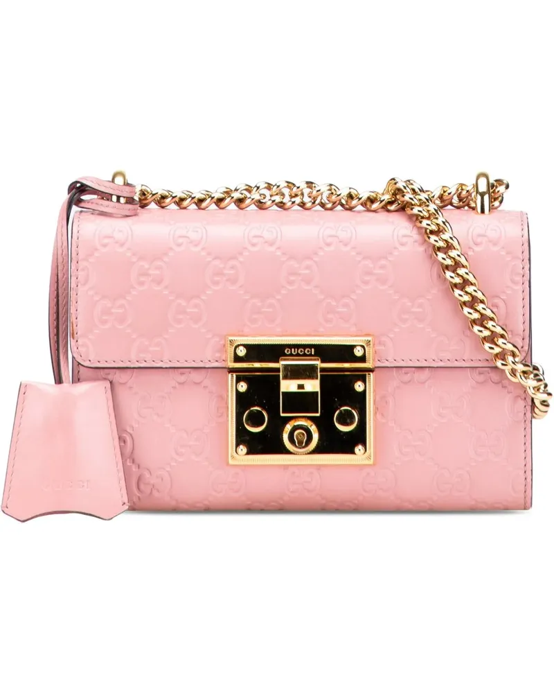 Gucci Hobo Bags Small ssima Padlock Crossbody rosa Gold