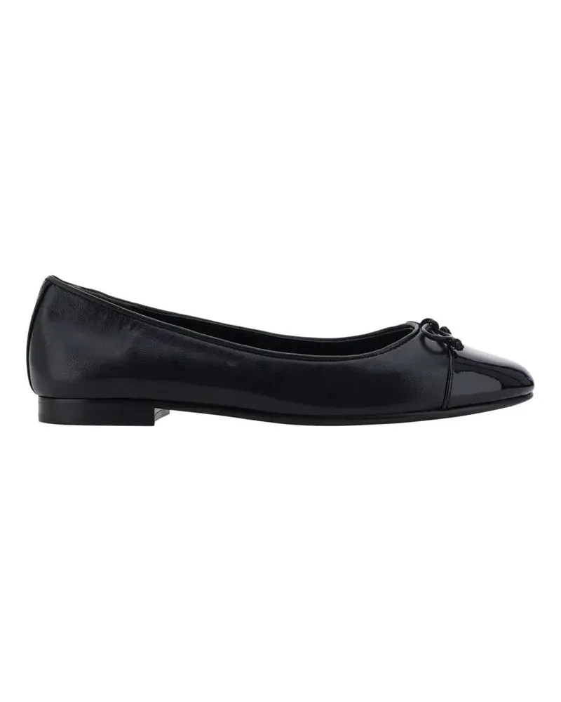 Tory Burch Cap-Toe Ballet Flats With Glossy Detailing schwarz Schwarz