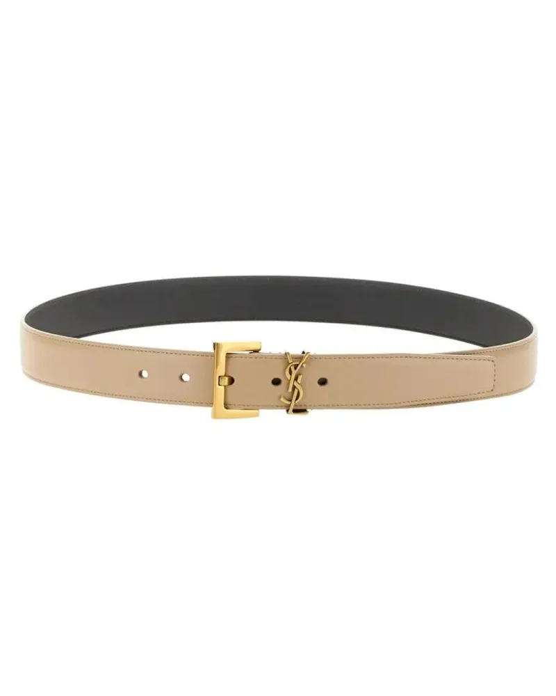 Saint Laurent Gürtel "Cassandras" Belt beige Beige
