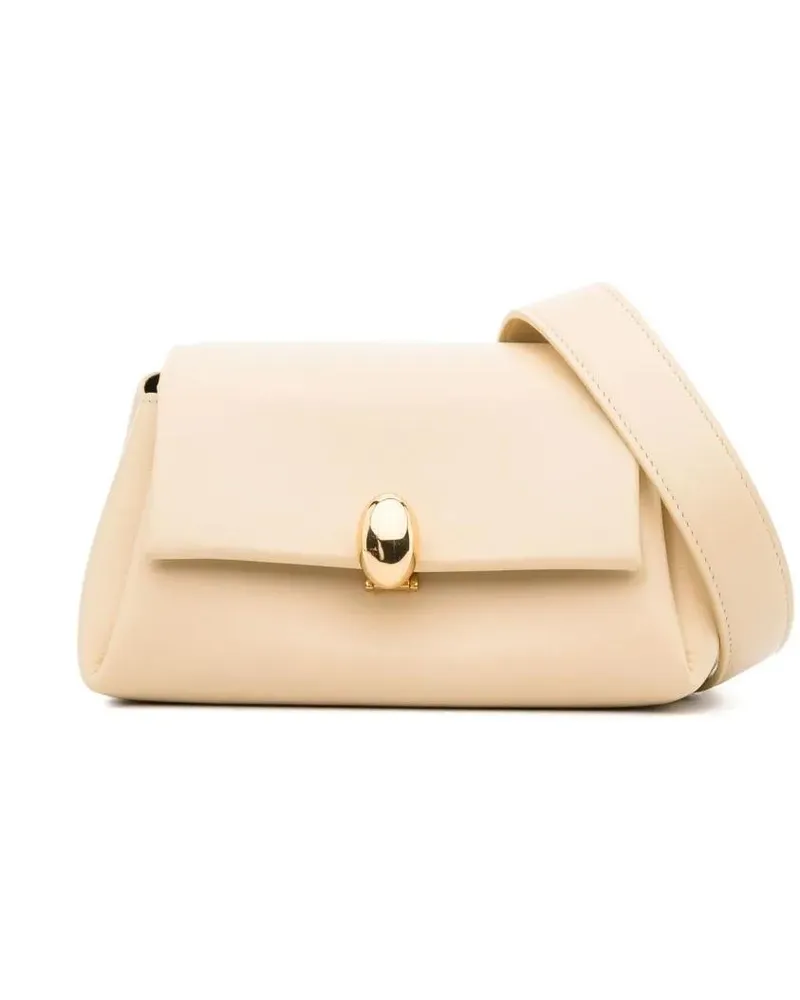 Jil Sander Hobo Bags Structured Shoulder Bag beige Beige