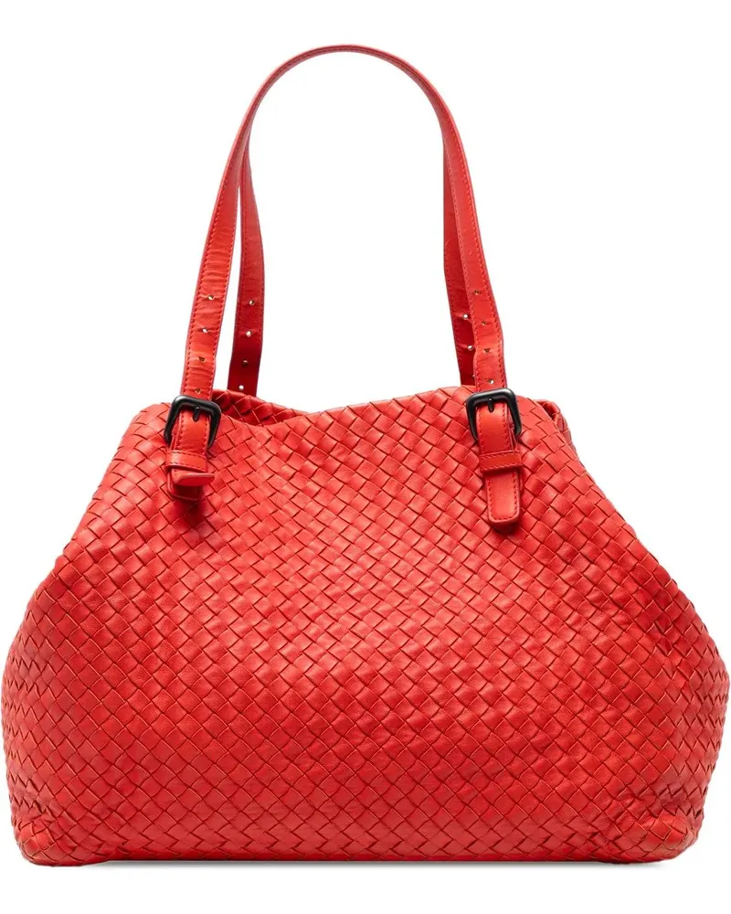 Bottega Veneta Shopper Large Nappa Intrecciato Cesta Tote rot Rot