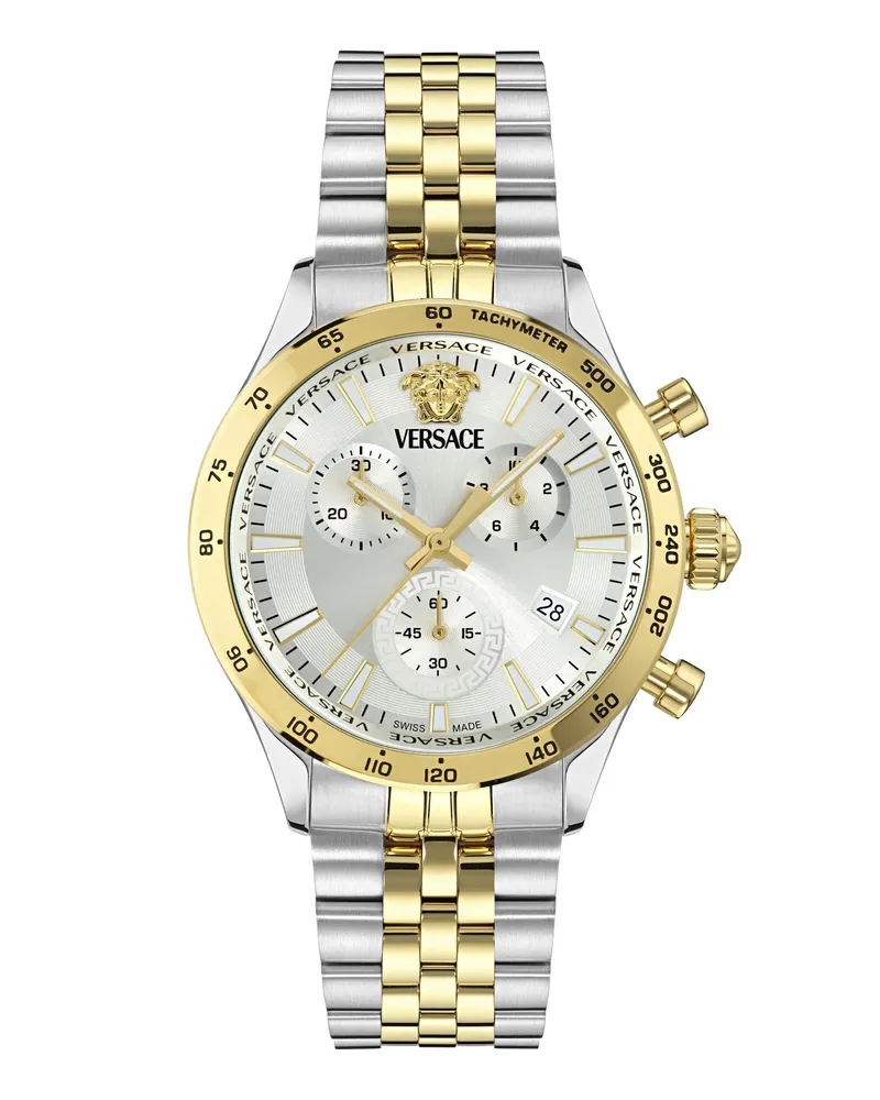 Versace Uhren Quartz Chronograph Watch Hell.chr Petite Spec. (Wc white Weiß