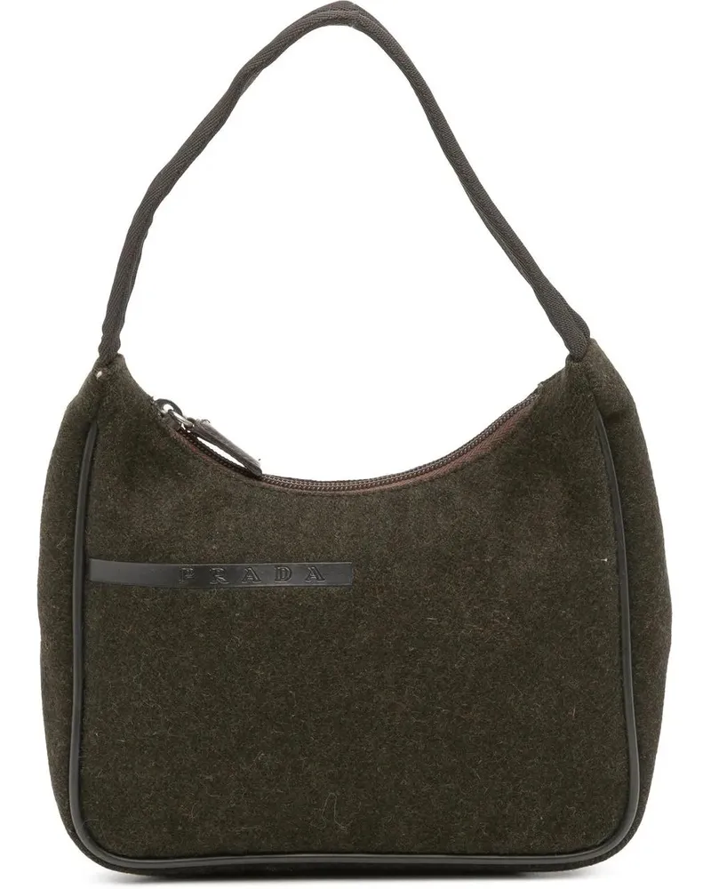 Prada Crossbody Bags Wool Sport Handbag braun Braun