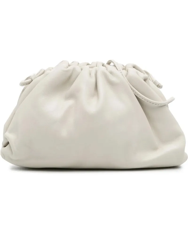 Bottega Veneta Hobo Bags Lambskin The Mini Pouch Crossbody weiß Weiß