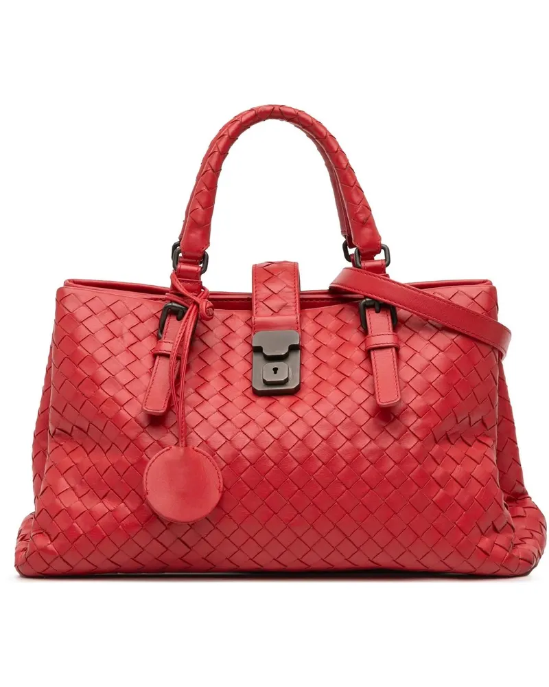 Bottega Veneta Hobo Bags Small Nappa Intrecciato Roma Satchel rot Rot