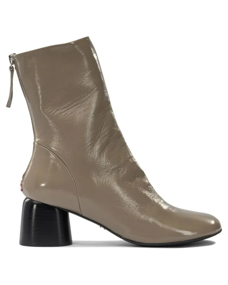 HALMANERA Stiefel Leather Zippered Ankle Boots braun Braun