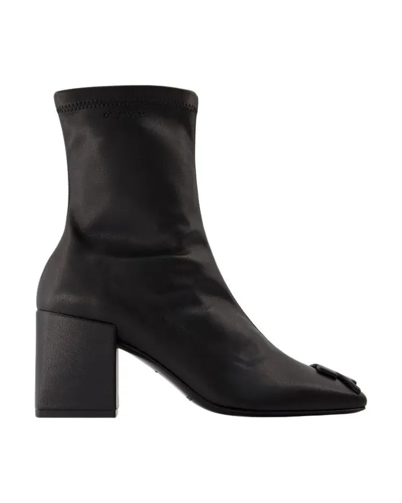 Courrèges Boots & Stiefeletten Reedition Ankle Boots - Synthetic Leather - Black Schwarz