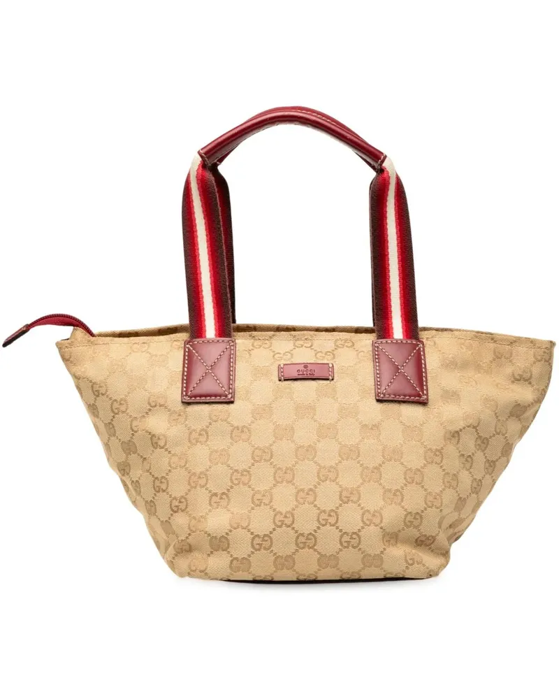 Gucci Crossbody Bags GG Canvas Web Handbag braun Braun