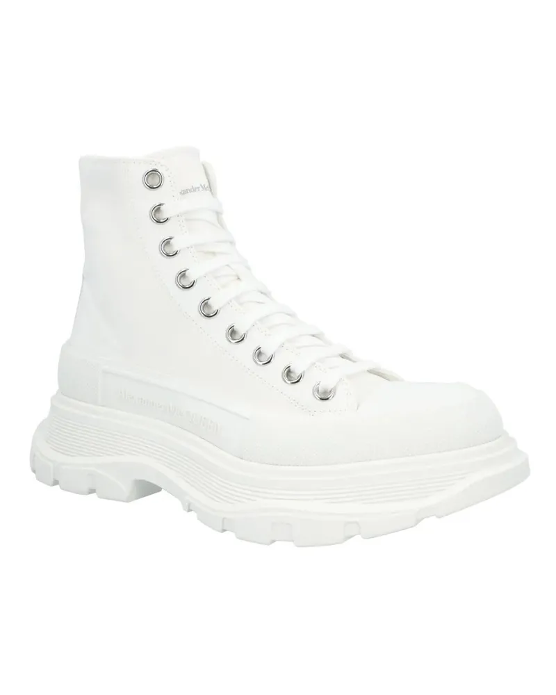 Alexander McQueen Low-Top Sneaker Tread Slick Boot In White weiß Weiß