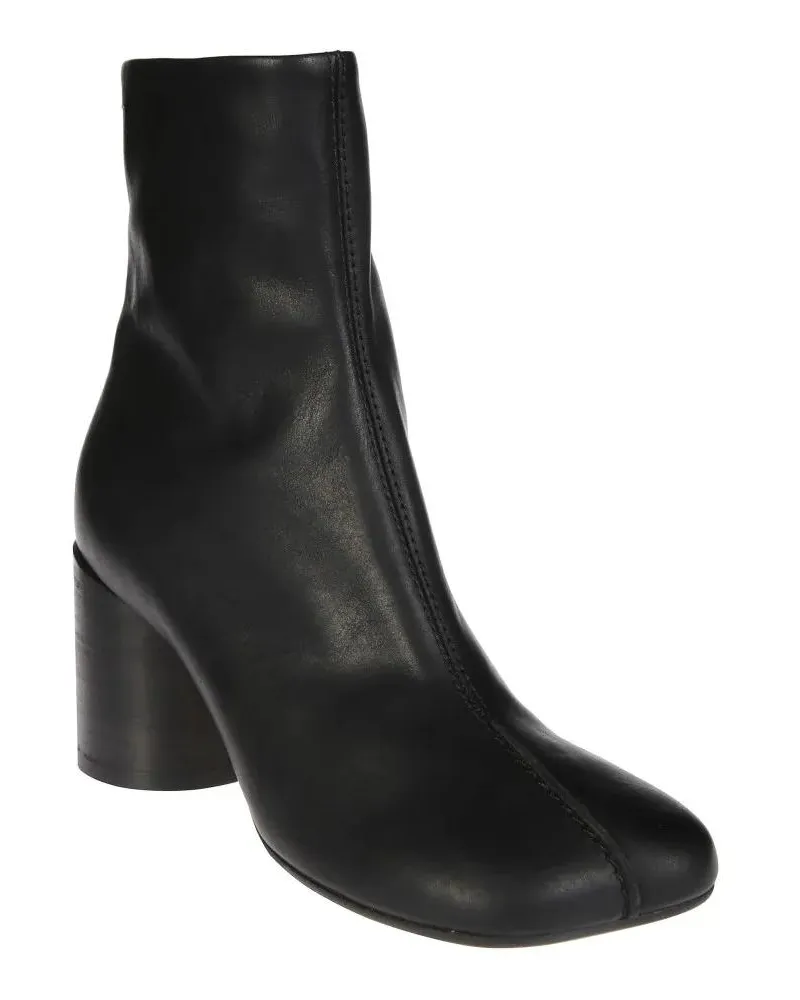 Maison Margiela Stiefel Mid-Height Block Heel Ankle Boots schwarz Schwarz
