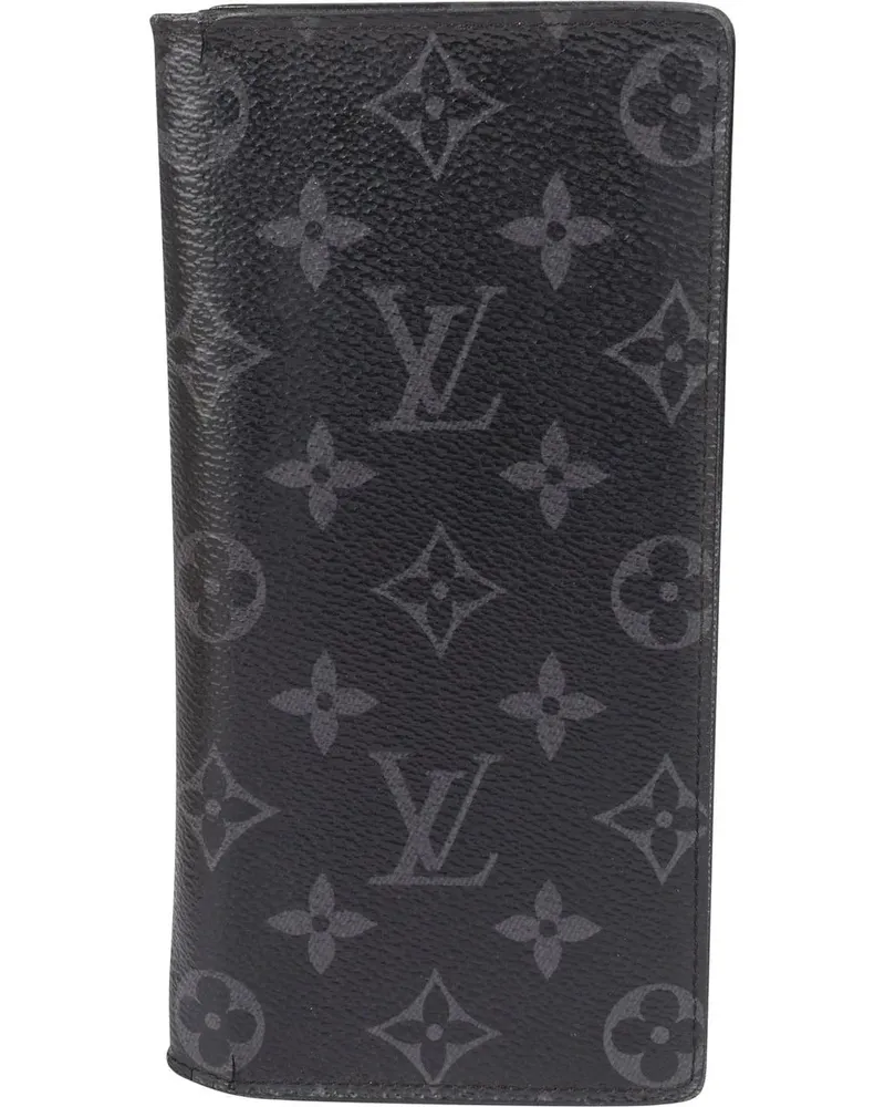 Louis Vuitton Portemonnaie  Canvas Monogram Brazza Wallet schwarz Schwarz