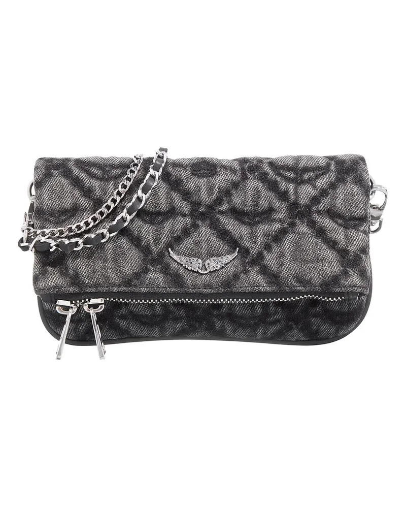 Zadig & Voltaire Crossbody Bags Rock Nano Denim Monogram dunkelgrau Dunkelgrau