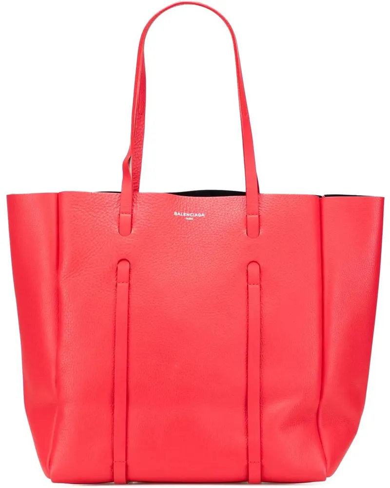 Balenciaga Shopper Leather Everyday Tote S rot Rot