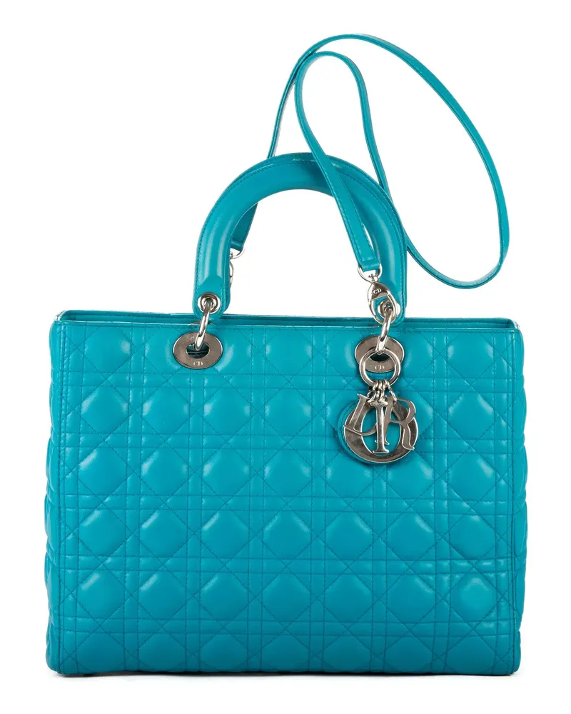 Dior Crossbody Bags Lady Dior Large blau Blau