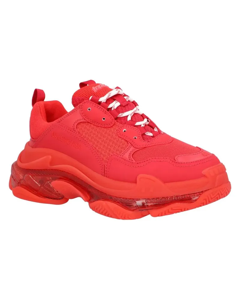 Balenciaga Low-Top Sneaker Triple S Clear Sole Sneaker In Red rot Rot