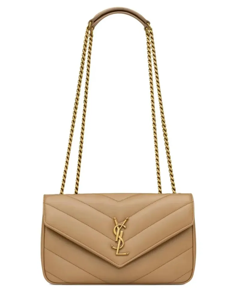 Saint Laurent Hobo Bags "Loulou" Small Bag beige Beige