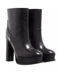 Alexander McQueen Boots & Stiefeletten Leather Heeled Boot Schwarz