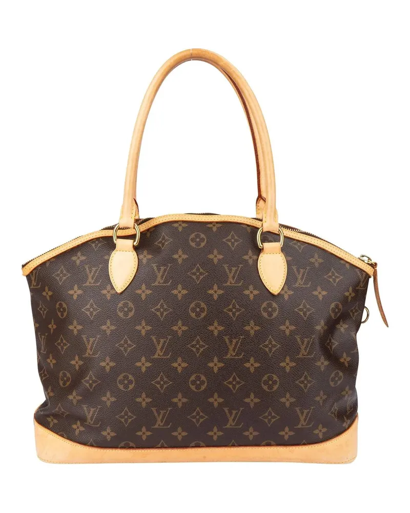 Louis Vuitton Crossbody Bags  Canvas Monogram Lockit Horizontal Ha braun Braun