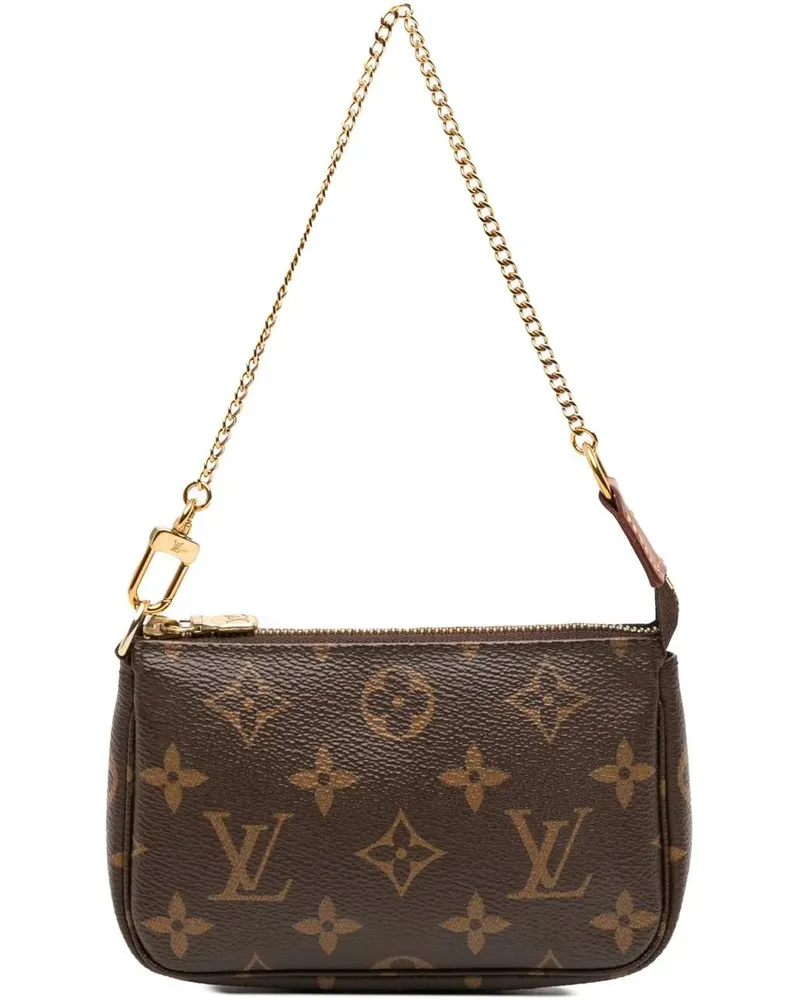 Louis Vuitton Crossbody Bags Monogram Mini Pochette Accessoires braun Braun