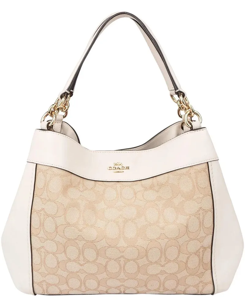 Coach Crossbody Bags  Classic Monogram Lexy Shoulder Bag weiß Weiß