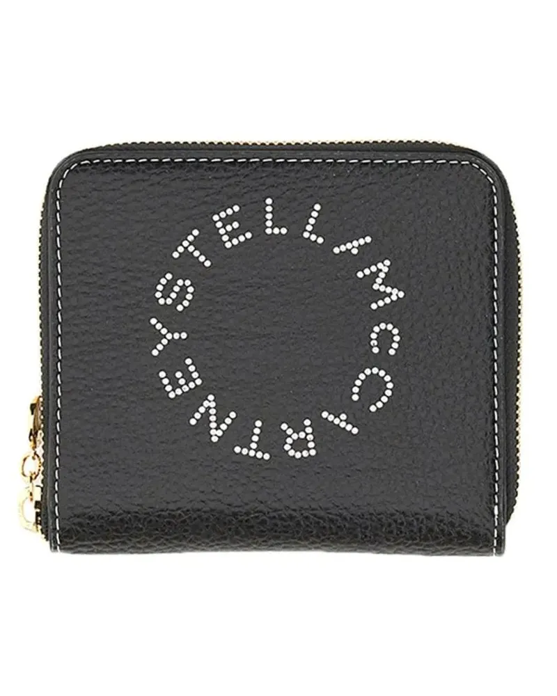Stella McCartney Portemonnaie Zipped Wallet schwarz Schwarz