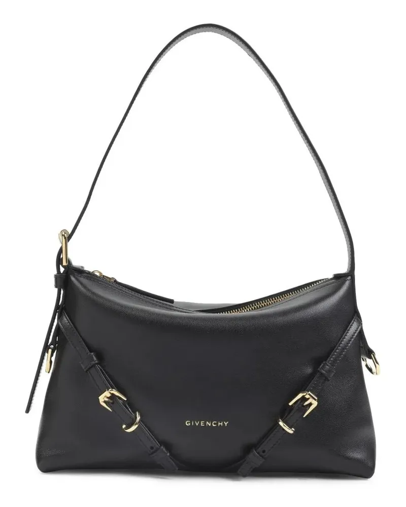 Givenchy Hobo Bags Structured Black Calf Leather Shoulder Bag schwarz Schwarz