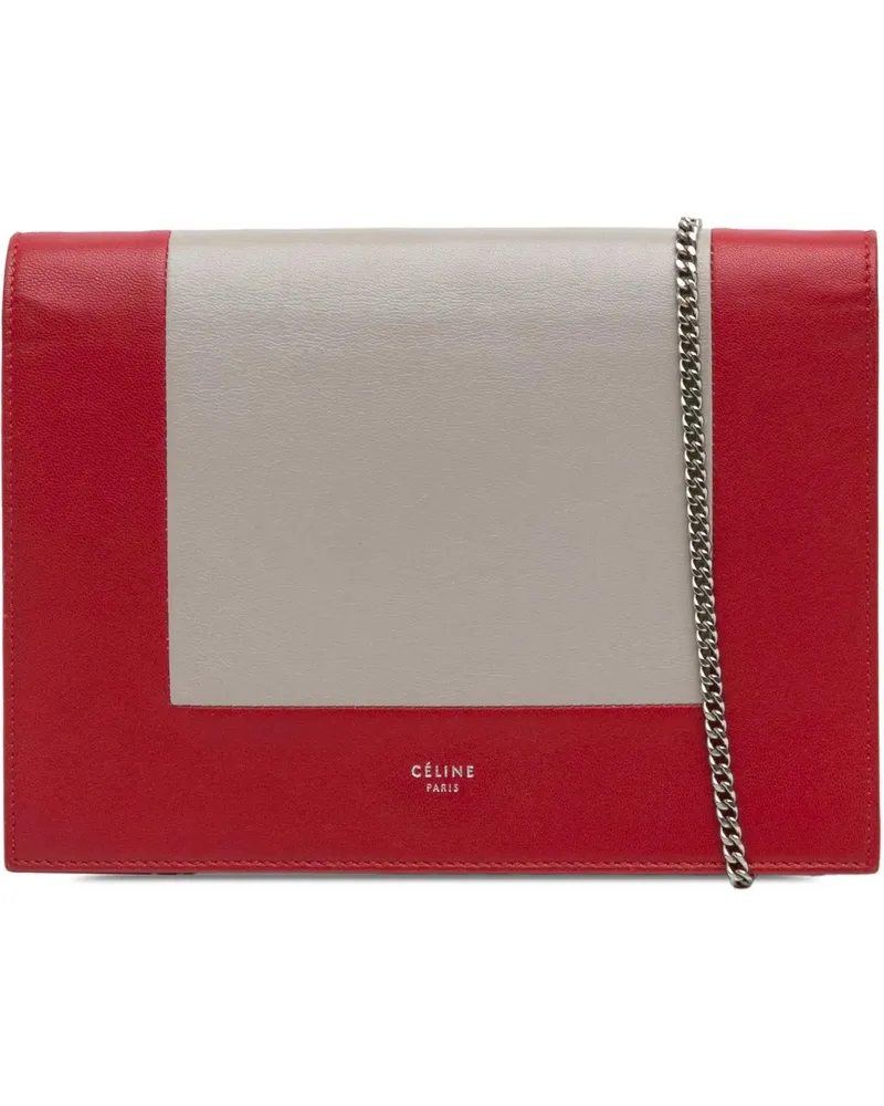 Celine Hobo Bags Leather Frame Wallet on Chain rot Rot