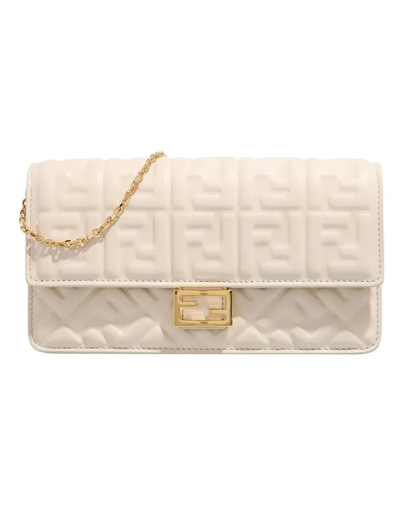 Fendi Crossbody Bags Wallet On Chain Baguette beige Beige
