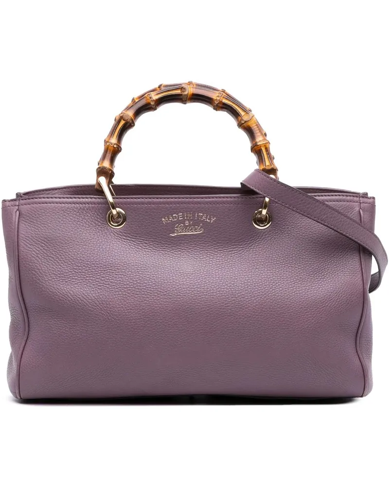 Gucci Hobo Bags Medium Calfskin Bamboo Shopper Satchel orange Orange