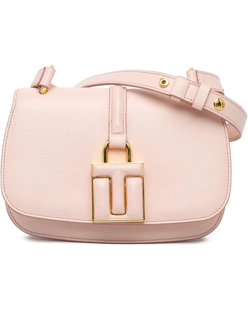 Tom Ford Hobo Bags 2015-2023 Calfskin Lock Crossbody rosa Gold