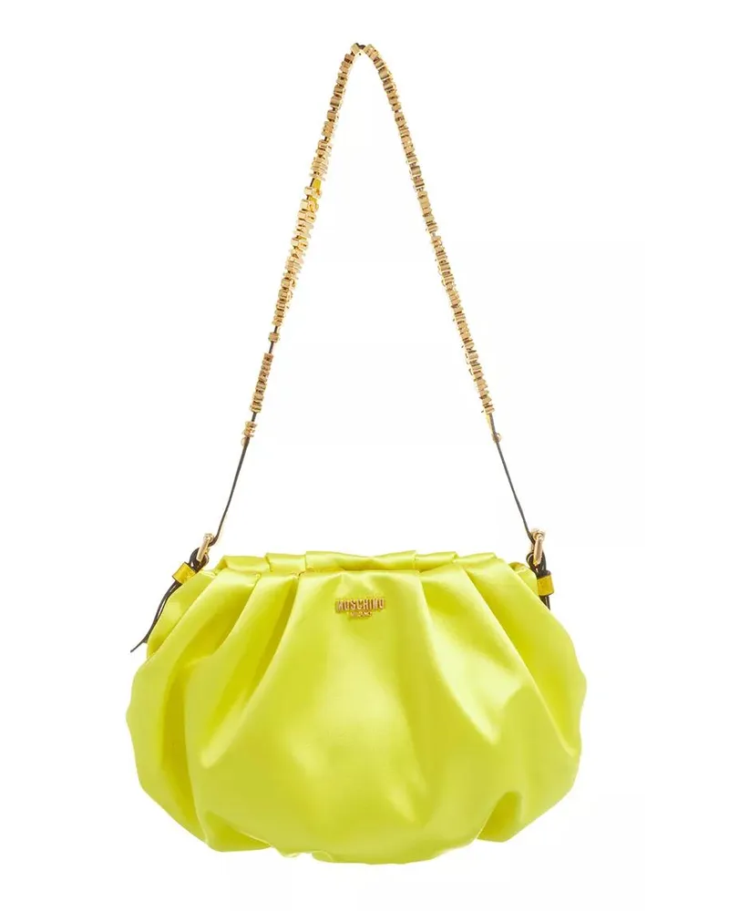 Moschino Crossbody Bags Strass Mini Lettering Shoulder Bag gelb Gelb