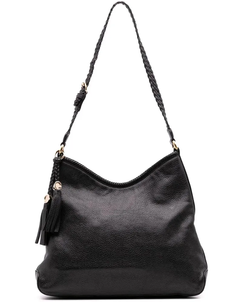 Gucci Hobo Bags Medium Leather Marrakech Shoulder Bag schwarz Schwarz