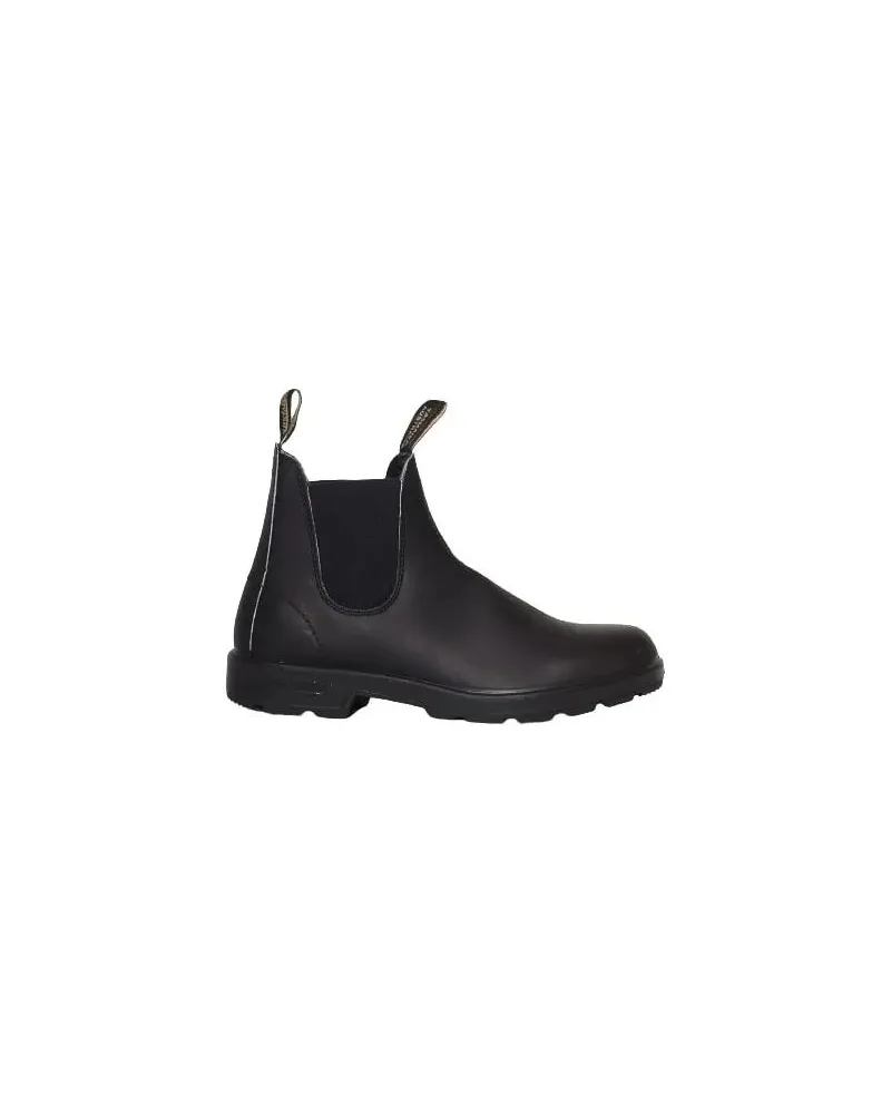 BLUNDSTONE Stiefel Black Leather Ankle Boot With Black Side Elastics schwarz Schwarz