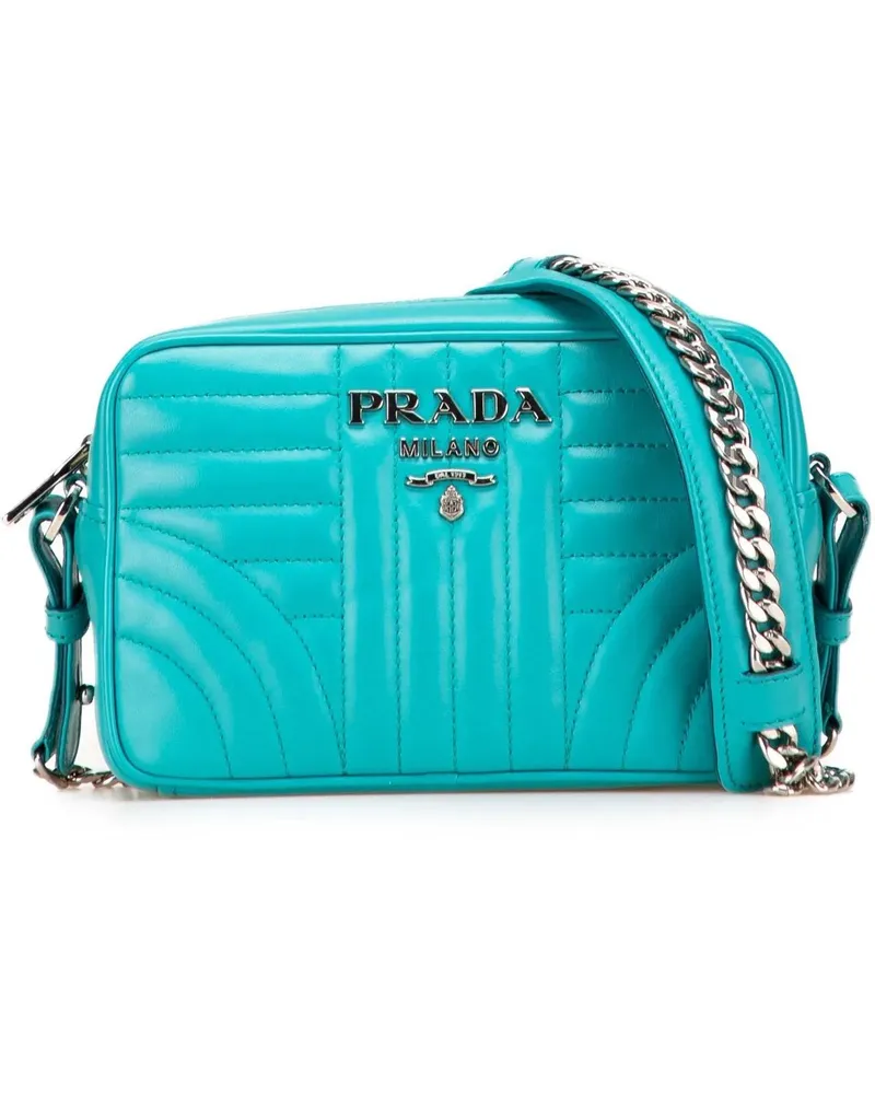 Prada Hobo Bags Soft Calf Diagramme Camera Bag blau Blau