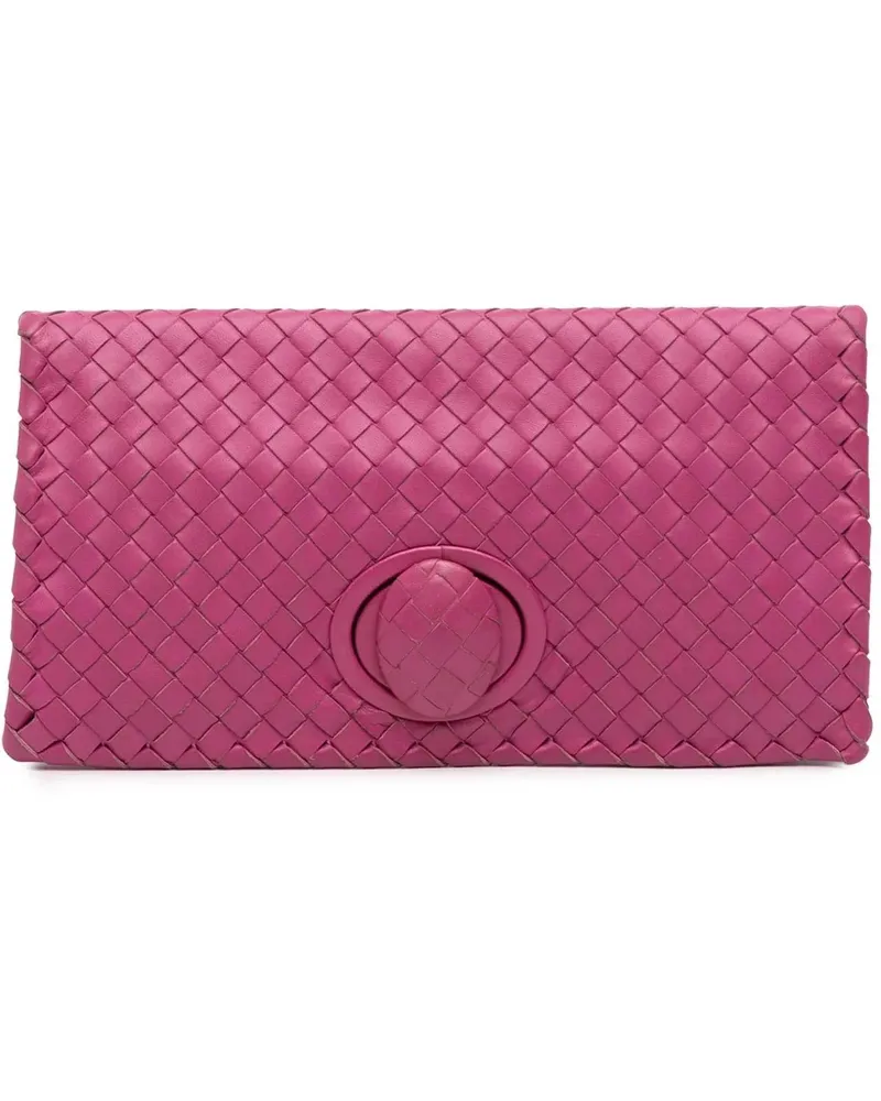 Bottega Veneta Clutches Nappa Intrecciato Turn Lock Clutch rosa Gold