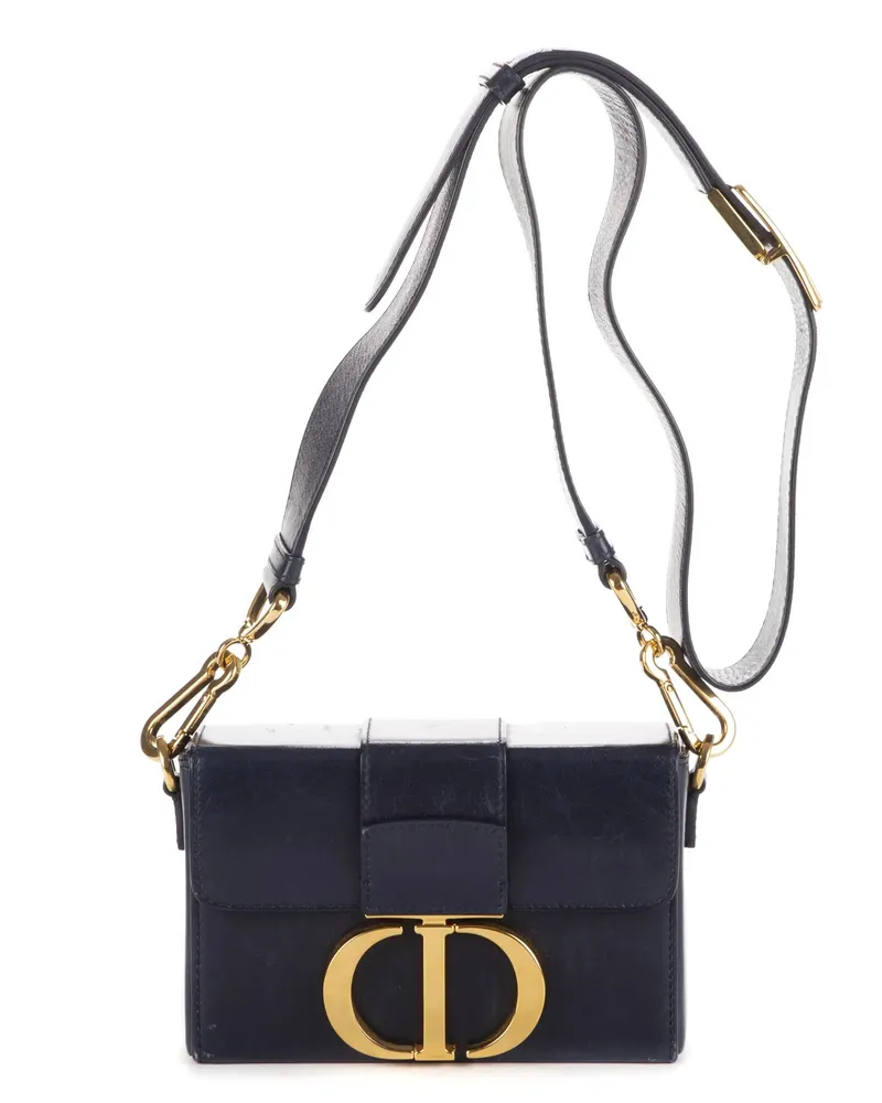 Dior Crossbody Bags Montaigne Small Box blau Blau