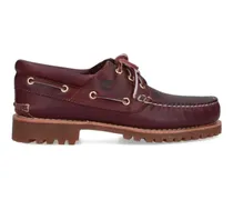Loafer Bordeaux Leather Slip-On Moccasins rot