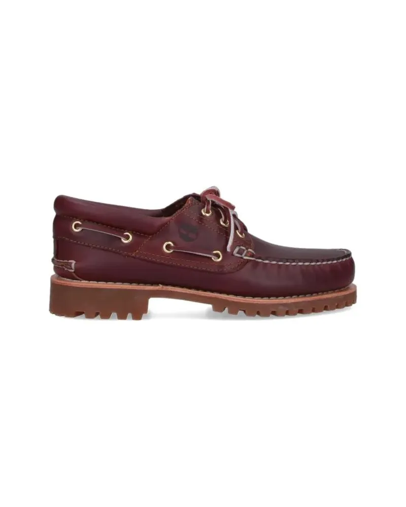 Timberland Loafer Bordeaux Leather Slip-On Moccasins rot Rot