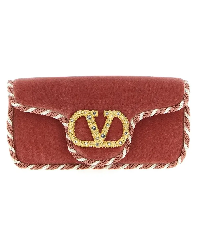 Valentino Garavani Clutches Locò' Clutch Bag rot Rot
